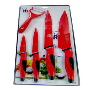 SET 5 PCS CUCHILLOS SS CERAMIC M/COLOR