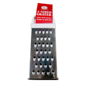 RALLADOR DE QUESO   CROMADO CUADRADO ACERO INOX.