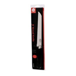 CUCHILLO   DE PAN 8" MANGO GOMA PROF.