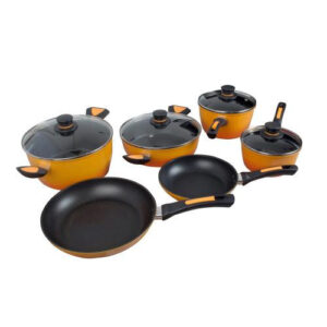 JUEGO DE OLLA ALUMINIO-TEFLON 10 PIEZAS