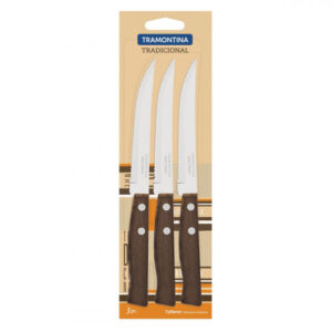 SET 3 CUCHILLO TRADICIONAL  PARA PARRILLA 5″