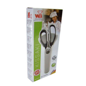 TIJERA COCINA DESMONTABLE M/PLASTIFICADO ACERO INOX. CON BASE IMANTADA