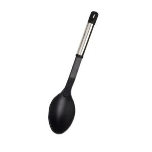 UTENSILIO CUCHARA NYLON CON MANGO ACERO INOX