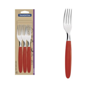 TENEDOR PARRILLA SET 3 PIEZAS ROJO IPA
