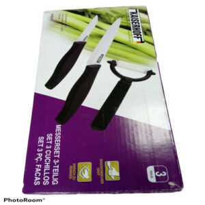 SET 2 CUCHILLOS+PELADOR CERAMIC KH