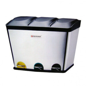 CUBO BASURA 3 COMPART 45L ACER.INOX