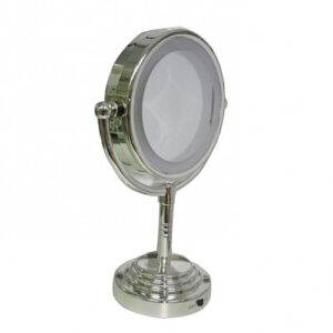 ESPEJO CON LUZACERO INOX