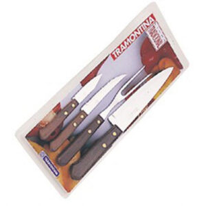 CUCHILLO  TRAMONTINA 3 SURTIDOS+TRINCHE