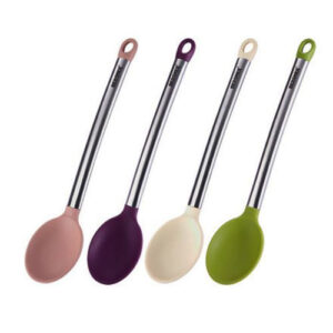 CUCHARA SS&SILICON COLORES 34*7.2*1.5