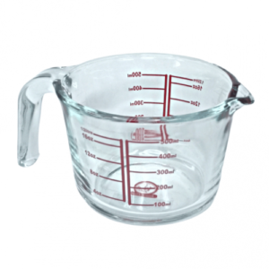 TAZA MEDIDORA  05.LITROS (2 TAZAS) VIDRIO REFRACTARIO BOROSILICATO (4231)