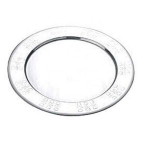 PLATO   BASE PRIMAVERA P/ SERVIR ACERO INOX