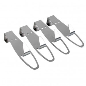 GANCHO DE PUERTA SET 4 PIEZAS ACERO INOX