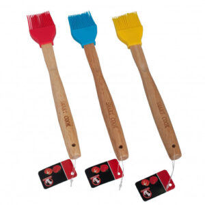 BROCHA DE SILICON MANGO MADERA UNIDAD