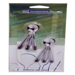 CUCHARA   P/CAFE AC/INOX SET 6 PIEZAS BLISTER