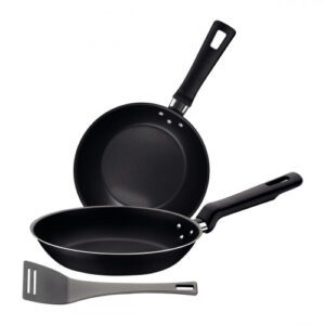 SET SARTENES STARFLON MAX  3 PIEZAS 18 y 22 CM + ESPATULA  LORETO
