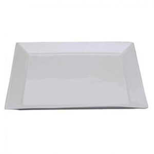 PORCELANA WEIYE PLATO CUADRADO BLANCO LLANO 29.5