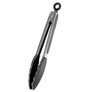PINZAS 23CM SS & SILICON  BLACK