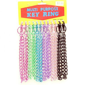 LLAVERO CON CADENA GRANDE SET 12 PZAS