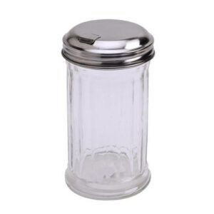 AZUCARERA   DE VIDRIO TAPA ACERO INOX