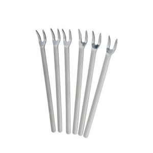 SET 6 PCS TENEDORES P/PICAR , ACEITUNAS ETC SS