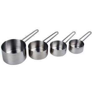 SET 4 DE MEDIDA ACERO INOXIDABL