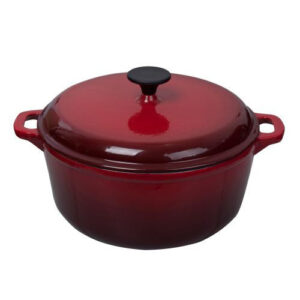 CASEROLA CAST IRON ENAMEL 28 CM ROJA 5 LITROS