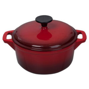 CASEROLA CAST IRON ENAMEL 20 CM SC ROJA