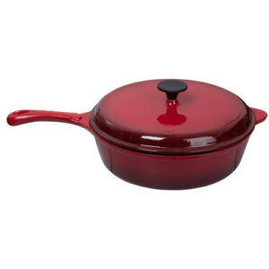 SARTEN CAST IRON ENAMEL 30 CM SC ROJO