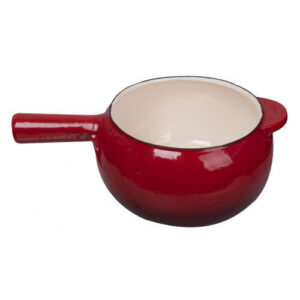 PAILA FONDUE CAST IRON ENAMEL 20CM ROJA