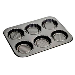 MOLDE PARA 6 PONQE  METAL  35 X 26.5 X 2 CM 6 CAVIDADES